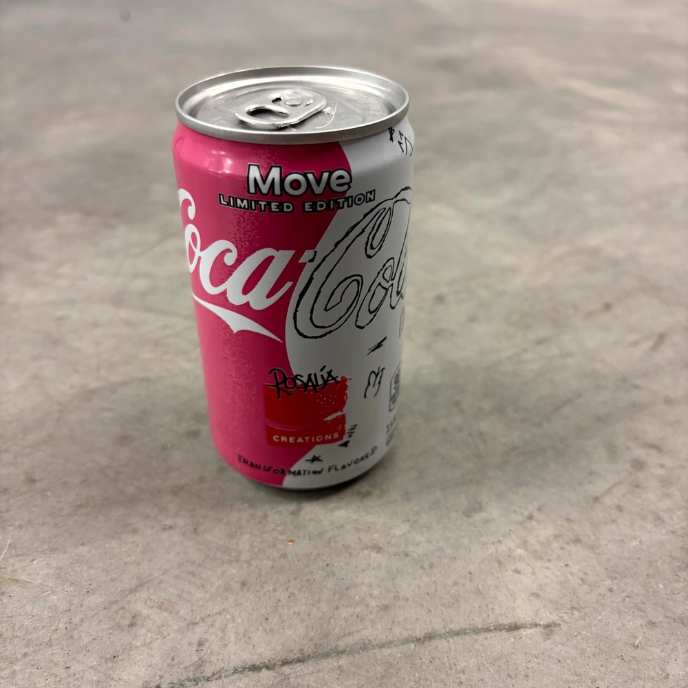 Coca-Cola Move Rosalía Creations 7.5oz Mini Can Empty Opened Collectible 2023